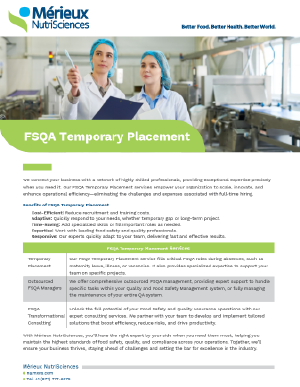 FSQA temp placment