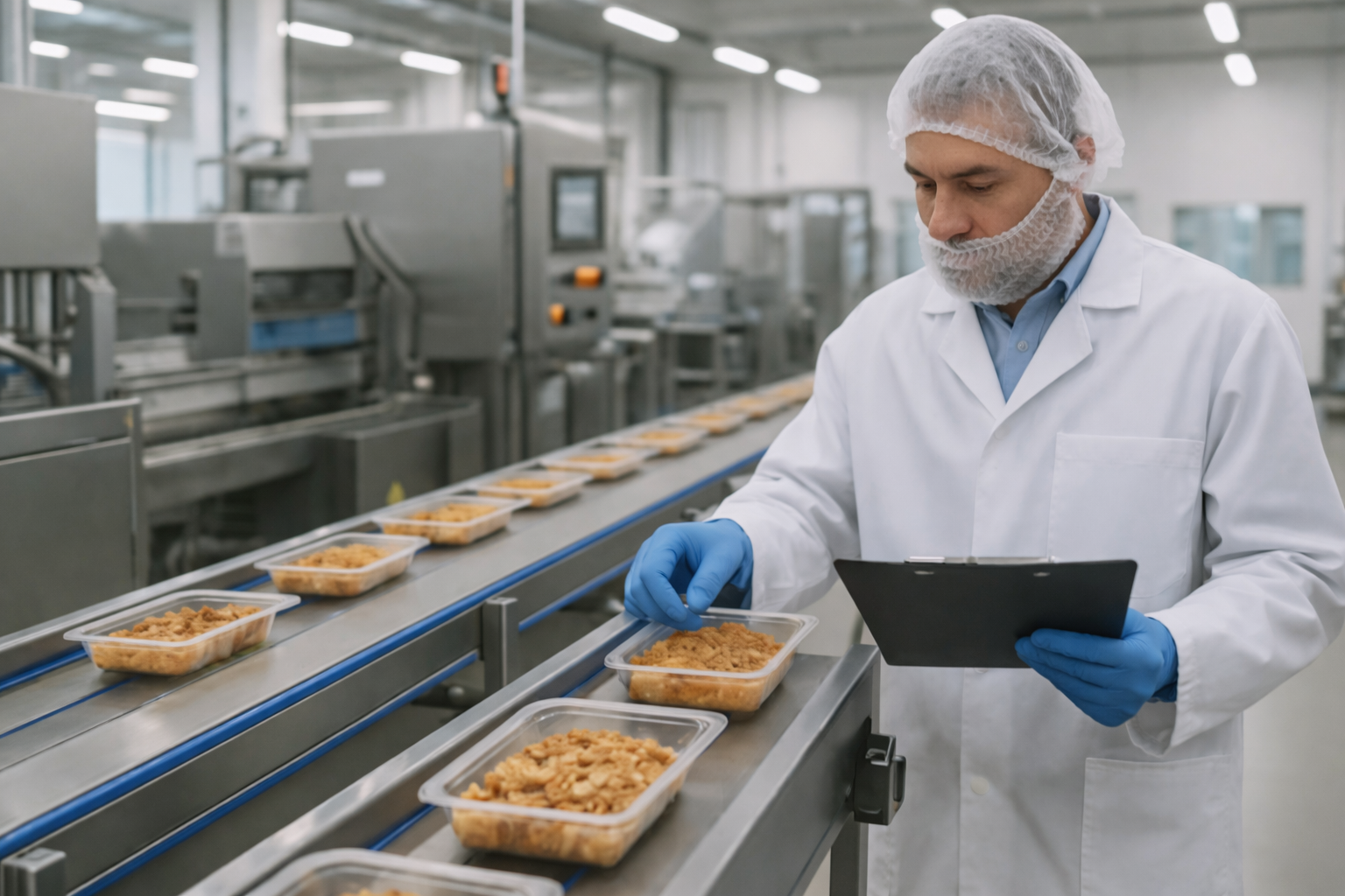 Comprehensive allergen management services by Mérieux NutriSciences, featuring rigorous inspection of packaged foods to ensure compliance with Big 8 and Big 9 safety standards.