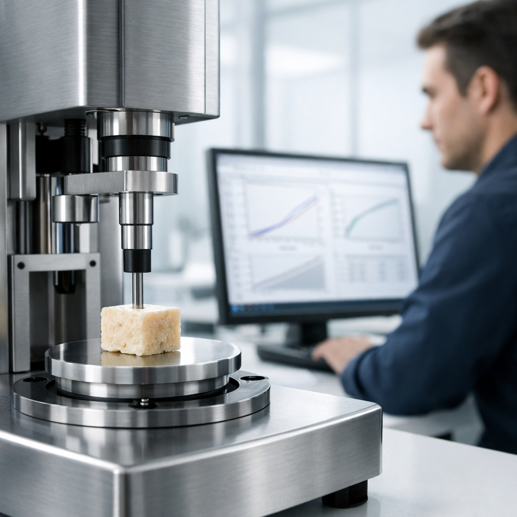Texture Analyzer in Modern Food Science Lab