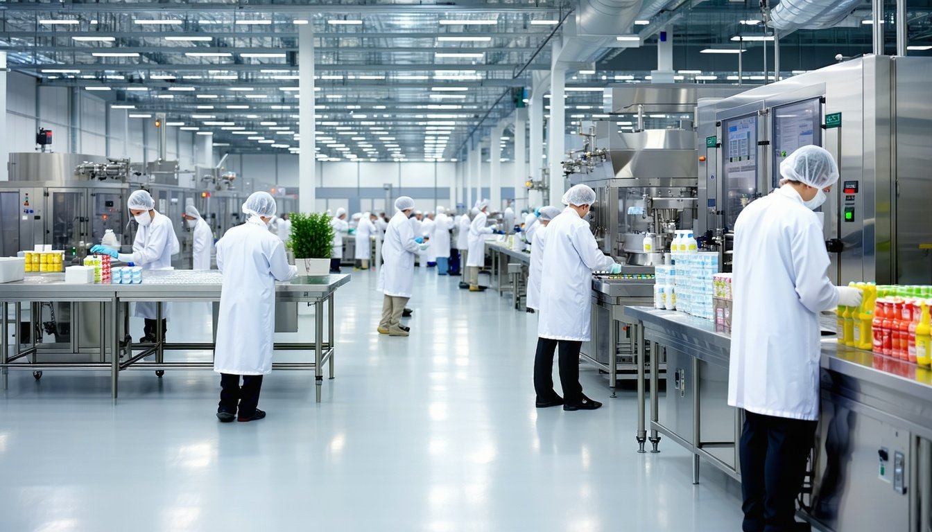 Food safety expert reviewing HACCP documentation during an outsourced consultation